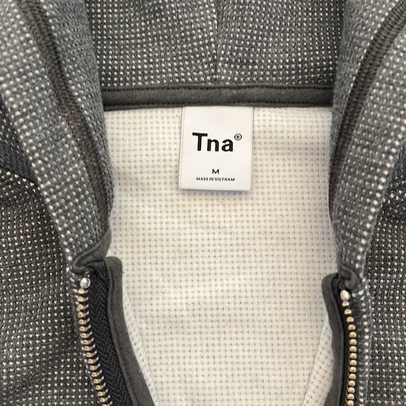 TNA grey zip-up hoodie (Size M) - Picture 2 of 3